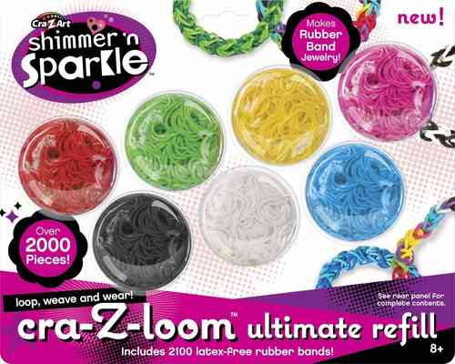 CraZArt Shimmer -Nachfüllpack 2100 Gummibänder